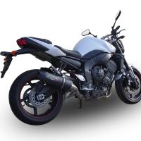 Exhaust compatible with Yamaha FZ1 2006-2014, Furore Nero, Slip-on exhaust including removable db killer and link pipe, not EPA-compliant 