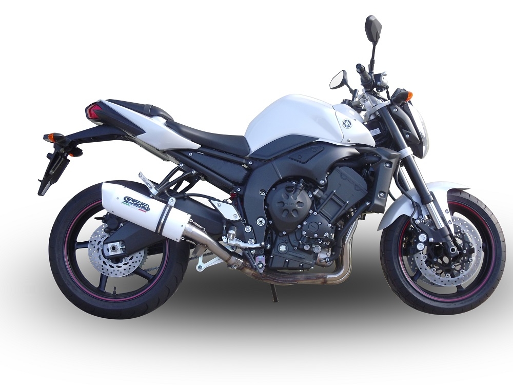 Exhaust compatible with Yamaha FZ1 2006-2014, Albus Ceramic, Slip-on exhaust including removable db killer and link pipe, not EPA-compliant 