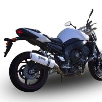 Exhaust compatible with Yamaha FZ1 2006-2014, Albus Ceramic, Slip-on exhaust including removable db killer and link pipe, not EPA-compliant 