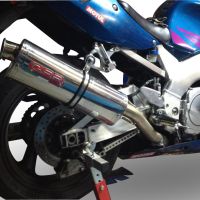 Exhaust compatible with Yamaha Yzf 750 1993-1998, Trioval, Slip-on exhaust including removable db killer and link pipe, EPA-compliant 