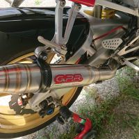 Exhaust compatible with Yamaha YZF 1000 R1 1998-2001, Deeptone Inox, Slip-on exhaust including removable db killer and link pipe, EPA-compliant 
