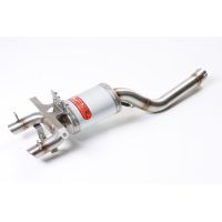 GPR exhaust compatible with Yamaha Fz6 600-Fazer S1-S2  2004-2013, Alluminio Ghost, Homologated legal slip-on exhaust including removable db killer and link pipe 
