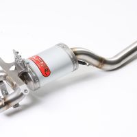 Exhaust compatible with Yamaha Fz6 600-Fazer S1-S2 2004-2013, Alluminio Ghost, Slip-on exhaust including removable db killer and link pipe, EPA-compliant 