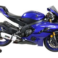 Exhaust compatible with Yamaha Yzf R6 2017-2025, Albus Evo4, Slip-on exhaust including removable db killer and link pipe, EPA-compliant 