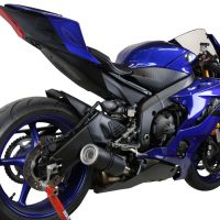 Exhaust compatible with Yamaha Yzf R6 2017-2025, M3 Black Titanium, Slip-on exhaust including removable db killer and link pipe, EPA-compliant 