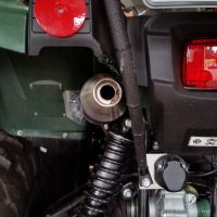 Exhaust compatible with Yamaha Grizzly 550 2007-2024, Deeptone Atv, Slip-on exhaust including removable db killer and link pipe, EPA-compliance NOT required 