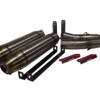 Exhaust compatible with Yamaha YZF 1000 R1 2004-2006, Deeptone Inox, Dual slip-on including removable db killers and link pipes, EPA-compliant 