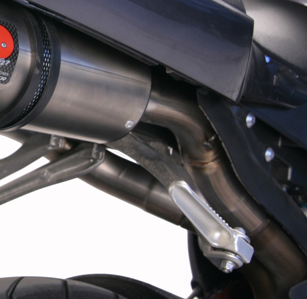 Exhaust compatible with Yamaha YZF 1000 R1 2004-2006, Furore Nero, Dual slip-on including removable db killers and link pipes, EPA-compliant 