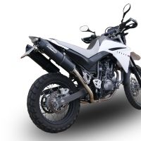 Exhaust compatible with Yamaha Xt 660 X-R 2004-2014, Furore Nero, Dual slip-on including removable db killers and link pipes, not EPA-compliant 