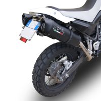 Exhaust compatible with Yamaha Xt 660 X-R 2004-2014, Furore Nero, Dual slip-on including removable db killers and link pipes, not EPA-compliant 