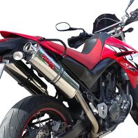 Exhaust compatible with Yamaha Xt 660 X-R 2004-2014, Trioval, Dual slip-on including removable db killers and link pipes, not EPA-compliant 