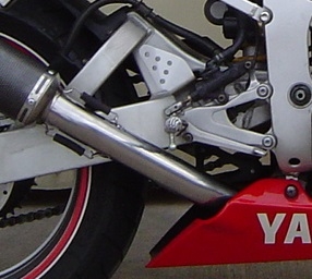 Exhaust compatible with Yamaha Yzf R6 1999-2002, Albus Ceramic, Slip-on exhaust including removable db killer and link pipe, EPA-compliant 