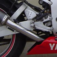 Exhaust compatible with Yamaha Yzf R6 1999-2002, Albus Ceramic, Slip-on exhaust including removable db killer and link pipe, EPA-compliant 
