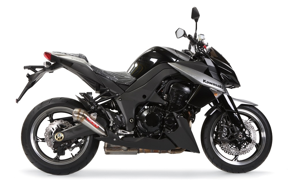 Exhaust compatible with Kawasaki Ninja 1000 2017-2020, Powercone Evo, Dual slip-on including removable db killers and link pipes, EPA-compliant 