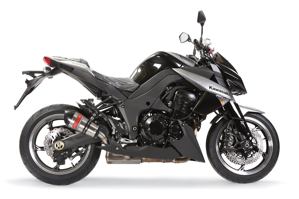 GPR exhaust compatible with  Kawasaki Z1000 2010-2013, New Grand Prix Evo Titanium, Dual slip-on including removable db killers and link pipes, EPA-compliant 