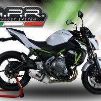 Exhaust compatible with Kawasaki Z 650 650 EX650M 2023-2024, Albus Ceramic, Full system exhaust, including removable db killer 