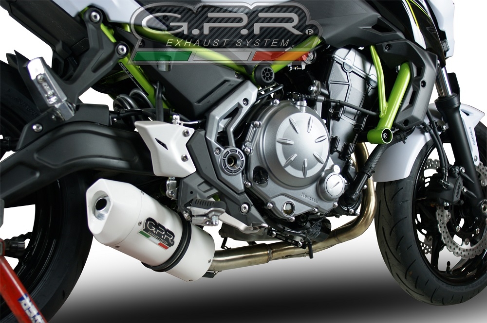 Exhaust compatible with Kawasaki Versys 650 2023-2024, Albus Ceramic, Full system exhaust, including removable db killer 