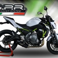 Exhaust compatible with Kawasaki Z 650 650 EX650M 2023-2024, Furore Evo4 Nero, Full system exhaust, including removable db killer 