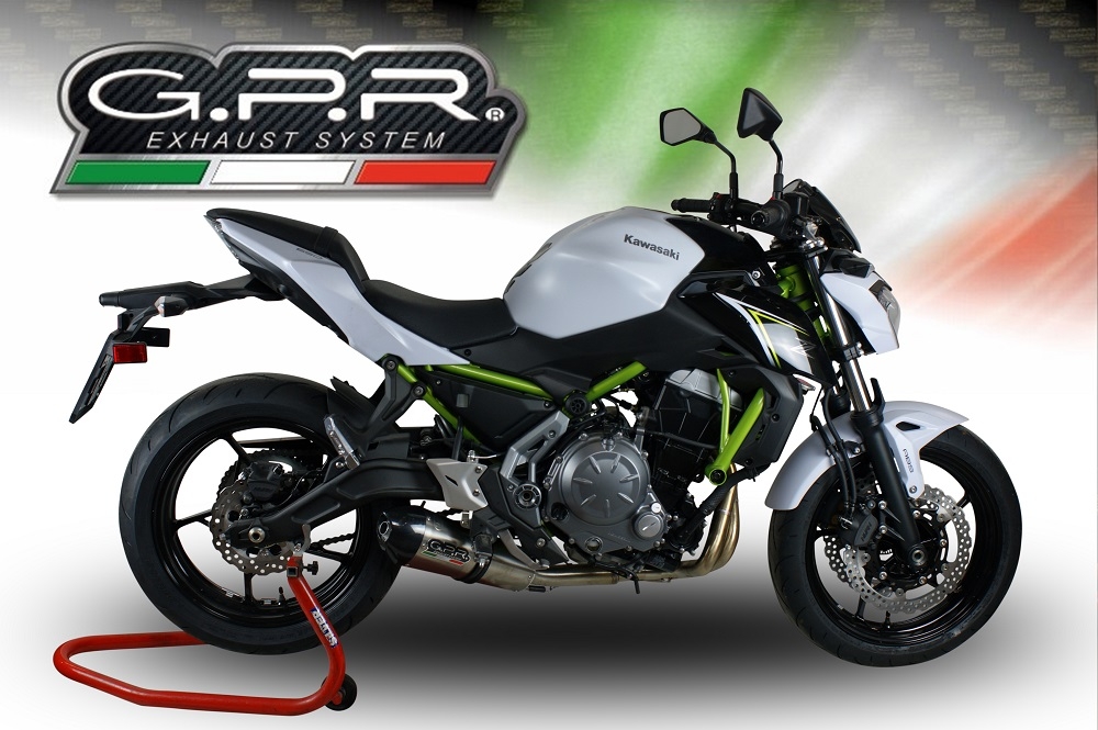 GPR exhaust compatible with  Kawasaki Z 650 650  EX650M 2023-2024, New Grand Prix Evo Titanium, Full system exhaust, including removable db killer 