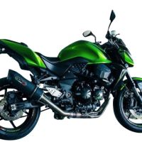Exhaust compatible with Kawasaki Z-750 S 2004-2006, Furore Nero, Slip-on exhaust including removable db killer and link pipe, not EPA-compliant 