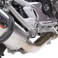Exhaust compatible with Kawasaki Z-800 2009-2016, Deeptone Inox, Slip-on exhaust including removable db killer and link pipe, EPA-compliant 
