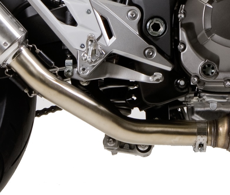 Exhaust compatible with Kawasaki Z-800 2009-2016, M3 Poppy , Slip-on exhaust including removable db killer and link pipe, EPA-compliant 