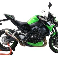 Exhaust compatible with Kawasaki Z-900 2020-2020, Powercone Evo, Slip-on exhaust including removable db killer and link pipe, EPA-compliant 