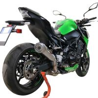 Exhaust compatible with Kawasaki Z-900 2020-2020, Powercone Evo, Slip-on exhaust including removable db killer and link pipe, EPA-compliant 