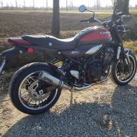 Exhaust compatible with Kawasaki Z900RS 2021-2024, M3 Inox , Slip-on exhaust including removable db killer and link pipe, EPA-compliant 