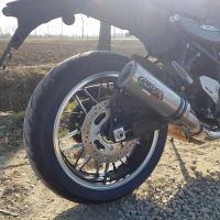 Exhaust compatible with Kawasaki Z900RS 2021-2024, M3 Inox , Slip-on exhaust including removable db killer and link pipe, EPA-compliant 