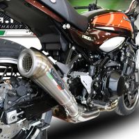 Exhaust compatible with Kawasaki Z900RS 2021-2024, Powercone Evo, Slip-on exhaust including removable db killer and link pipe, EPA-compliant 