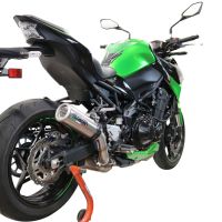 Exhaust compatible with Kawasaki Z-900 2020-2020, M3 Inox , Slip-on exhaust including removable db killer and link pipe, EPA-compliant 
