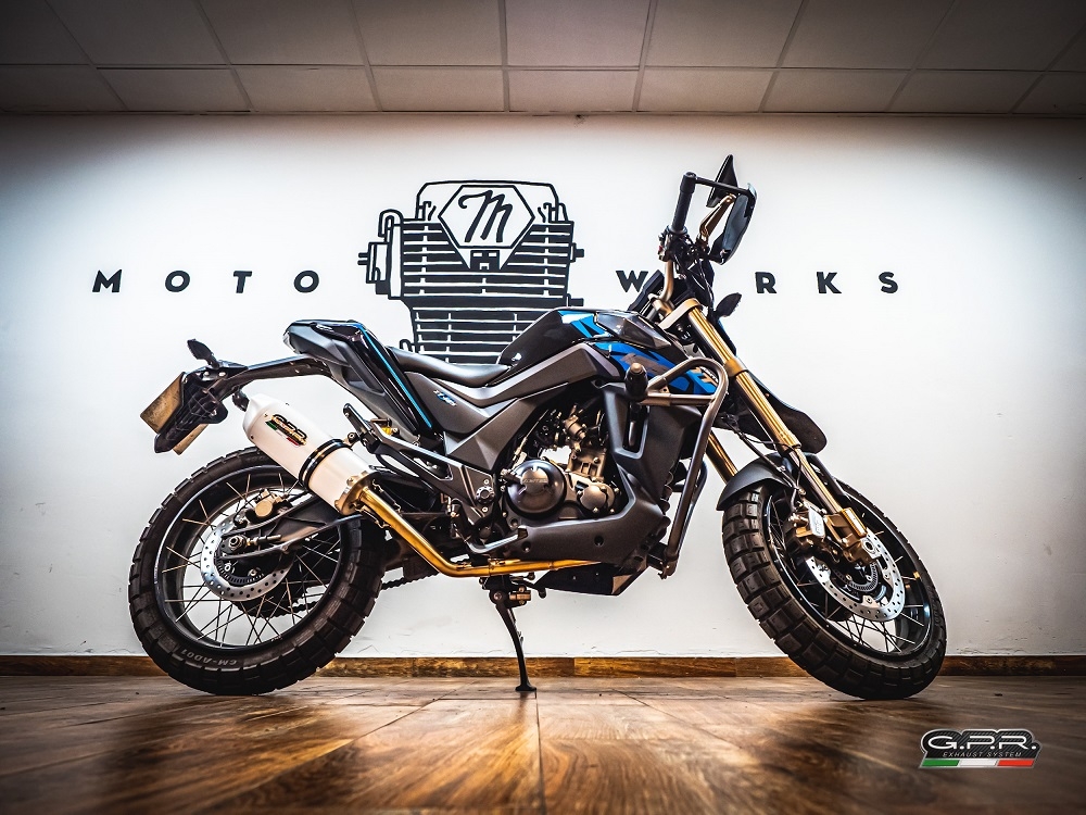 Exhaust compatible with Zontes Gk 125 2022-2024, Albus Ceramic, Full system exhaust, including removable db killer 