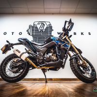 Exhaust compatible with Zontes Gk 125 2022-2024, Albus Ceramic, Full system exhaust, including removable db killer 