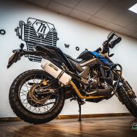 Exhaust compatible with Zontes Gk 125 2022-2024, Albus Ceramic, Full system exhaust, including removable db killer 