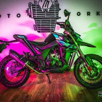 Exhaust compatible with Zontes Gk 125 2022-2024, Furore Poppy, Full system exhaust, including removable db killer 