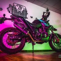 Exhaust compatible with Zontes Gk 125 2022-2024, Furore Nero, Full system exhaust, including removable db killer 
