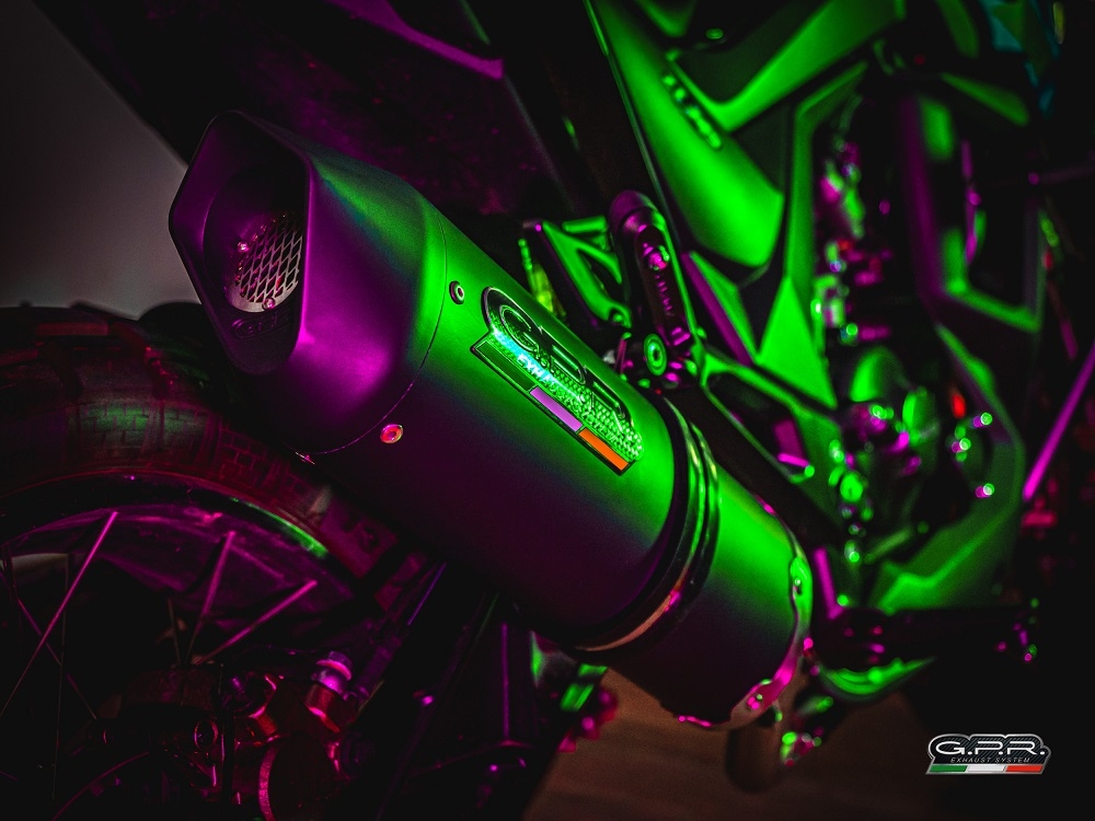 GPR exhaust compatible with Zontes Zt 125 G1 - U - U1 - Z2 2020-2024, Furore Evo4 Nero, Homologated legal full system exhaust, including removable db killer and catalyst 