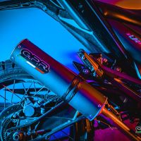 GPR exhaust compatible with Zontes Zt 125 G1 - U - U1 - Z2 2020-2024, M3 Black Titanium, Homologated legal full system exhaust, including removable db killer and catalyst 