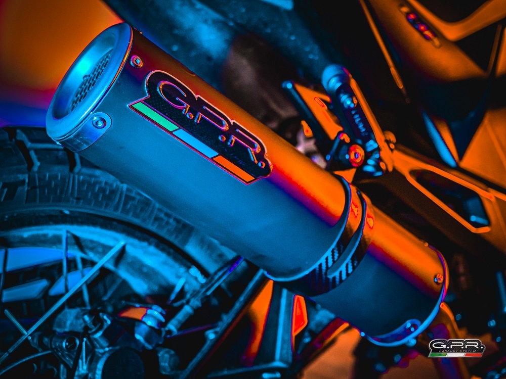 GPR exhaust compatible with Zontes Zt 125 G1 - U - U1 - Z2 2020-2024, M3 Black Titanium, Homologated legal full system exhaust, including removable db killer and catalyst 