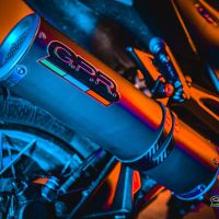 GPR exhaust compatible with Zontes Zt 125 G1 - U - U1 - Z2 2020-2024, M3 Black Titanium, Homologated legal full system exhaust, including removable db killer and catalyst 