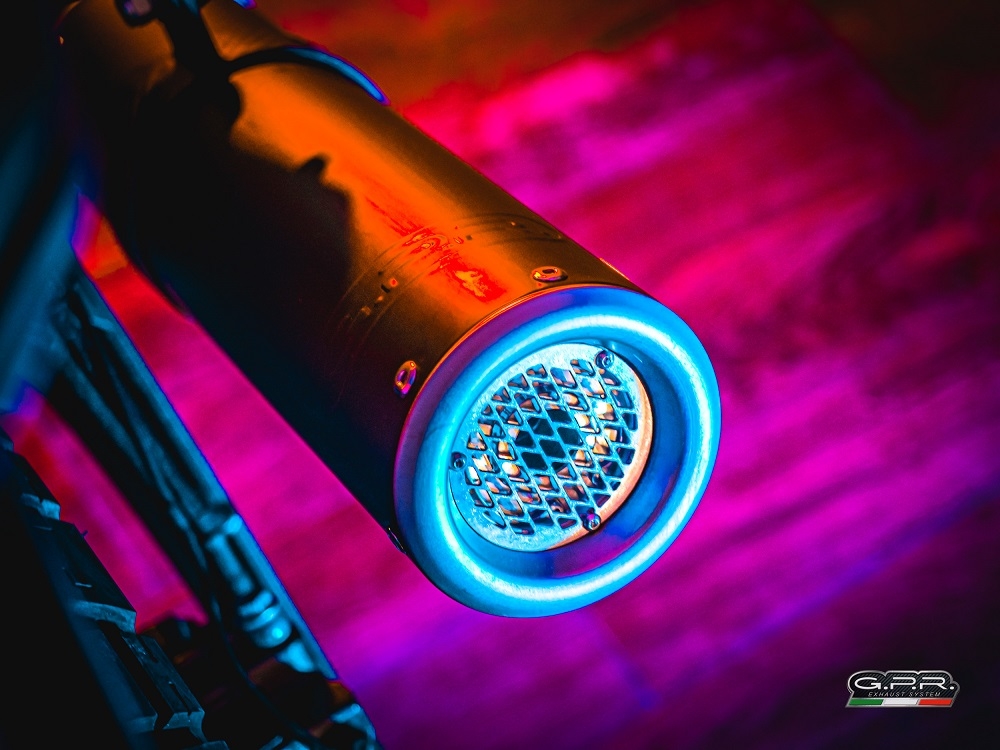 GPR exhaust compatible with Zontes Zt 125 G1 - U - U1 - Z2 2020-2024, M3 Black Titanium, Homologated legal full system exhaust, including removable db killer and catalyst 