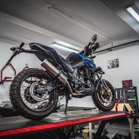 GPR exhaust compatible with Zontes Gk 125 2022-2024, M3 Inox , Homologated legal full system exhaust, including removable db killer and catalyst 