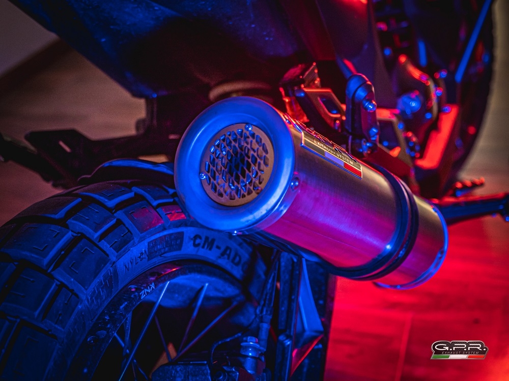 GPR exhaust compatible with Zontes Gk 125 2022-2024, M3 Inox , Homologated legal full system exhaust, including removable db killer and catalyst 