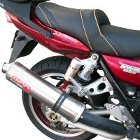Exhaust compatible with Kawasaki ZRX-1100 1998-2001, Inox Tondo, Bolt-on silencer including removable db killer, EPA-compliant 