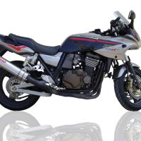 Exhaust compatible with Kawasaki ZRX-1100 1998-2001, Inox Tondo, Bolt-on silencer including removable db killer, EPA-compliant 