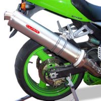 Exhaust compatible with Kawasaki ZX-12R 2000-2006, Inox Tondo, Bolt-on silencer including removable db killer, EPA-compliant 