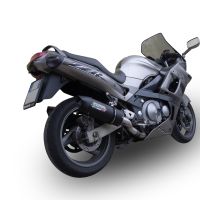 Exhaust compatible with Kawasaki ZZR600 2002-2006, Furore Nero, Dual slip-on including removable db killers and link pipes, EPA-compliant 