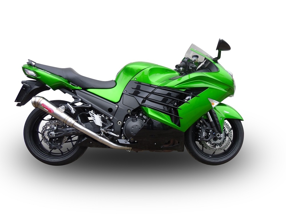 Exhaust compatible with Kawasaki ZX-14R 2023-2024, Powercone Evo, Dual slip-on including removable db killers and link pipes 