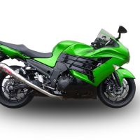 Exhaust compatible with Kawasaki ZX-14R 2023-2024, Powercone Evo, Dual slip-on including removable db killers and link pipes 